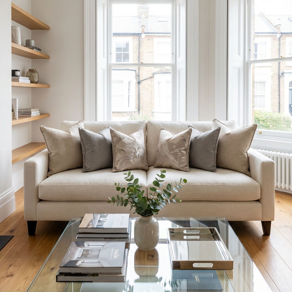 Pristine apartment hallway after professional cleaning